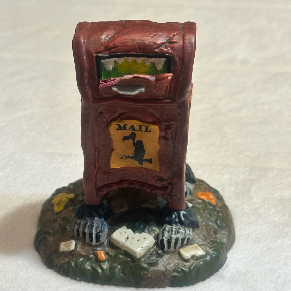 Haunted delivery Department 56 retired mailbox